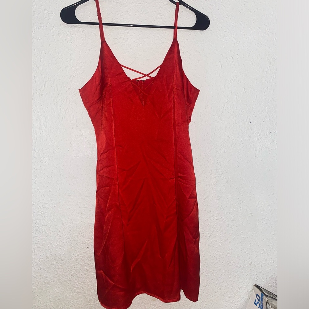 Red Strappy Dress